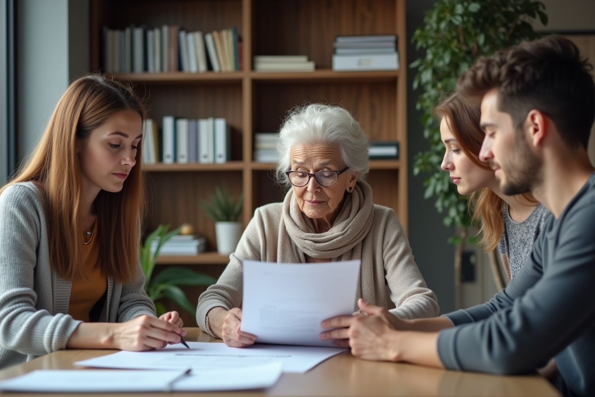 Discussion sur des documents d