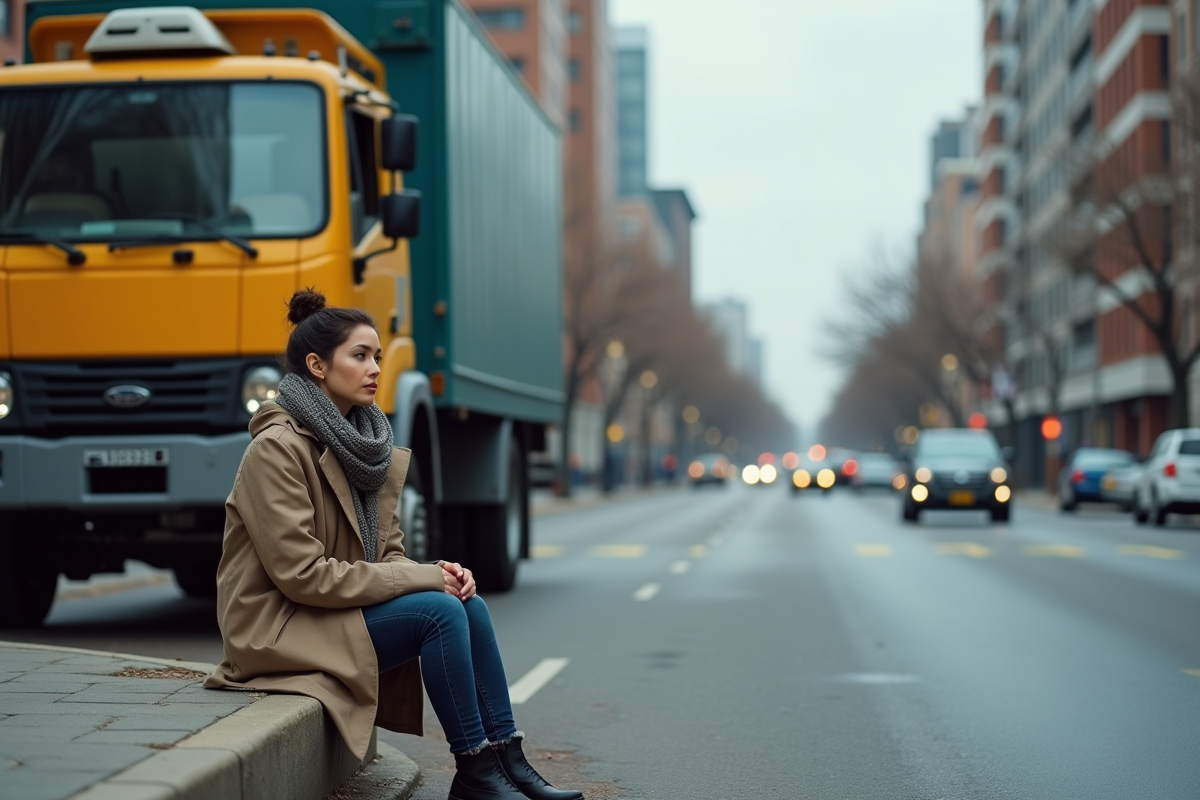 Femme assise près d
