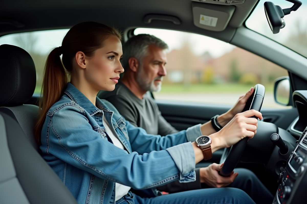 Impact du moniteur touchant le volant sur l’apprentissage de la conduite